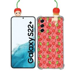 Coque Renforcée Pour Samsung Galaxy S22 Plus Angel Hippers Cerise