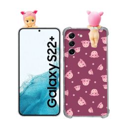 Coque Renforcée Pour Samsung Galaxy S22 Plus Angel Hippers Cochon