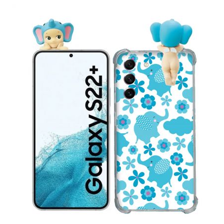 Coque Renforcée Pour Samsung Galaxy S22 Plus Angel Hippers Elephant