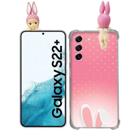 Coque Renforcée Pour Samsung Galaxy S22 Plus Angel Hippers Lapin