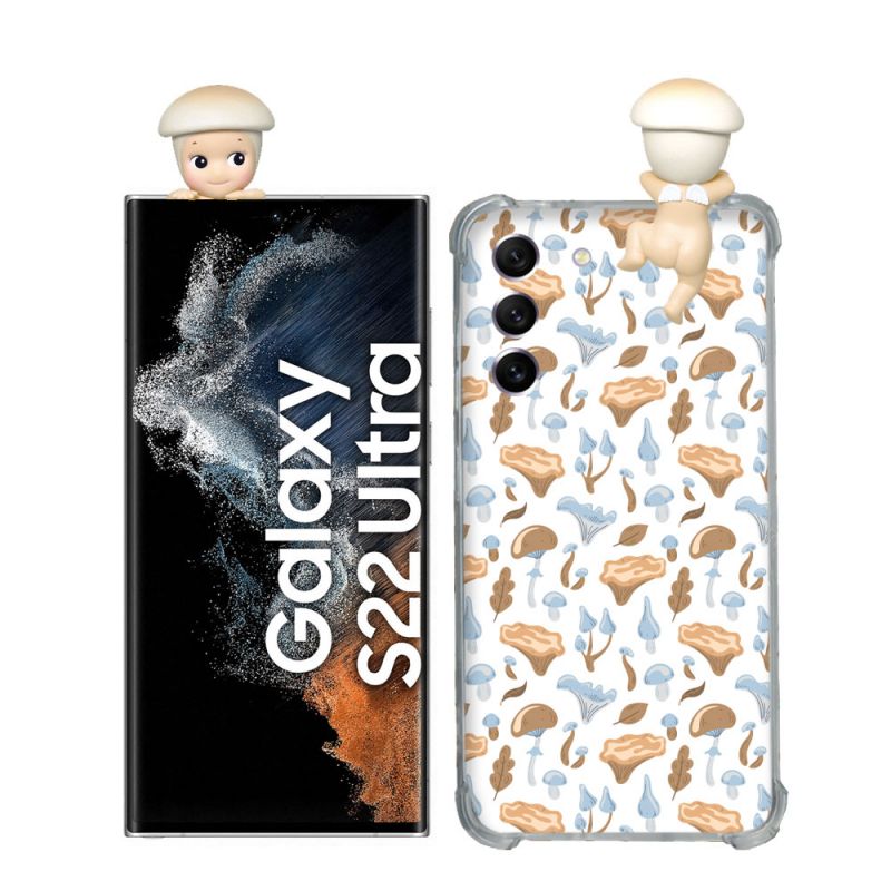 Coque Renforcée Pour Samsung Galaxy S22 Ultra Angel Hippers Champignon