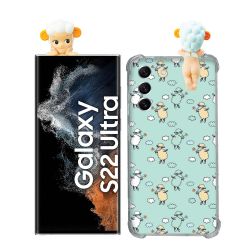 Coque Renforcée Pour Samsung Galaxy S22 Ultra Angel Hippers Mouton