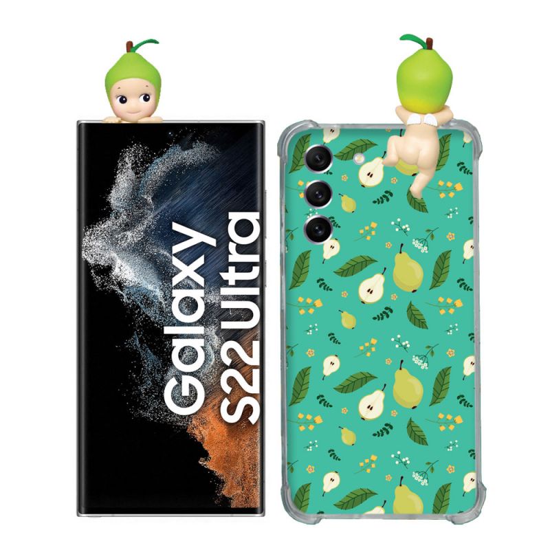 Coque Renforcée Pour Samsung Galaxy S22 Ultra Angel Hippers Poire