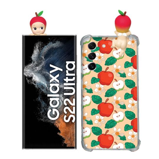 Coque Renforcée Pour Samsung Galaxy S22 Ultra Angel Hippers Pomme