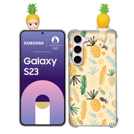 Coque Renforcée Pour Samsung Galaxy S23 Angel Hippers Ananas