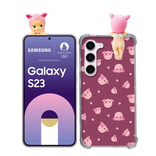Coque Renforcée Pour Samsung Galaxy S23 Angel Hippers Cochon