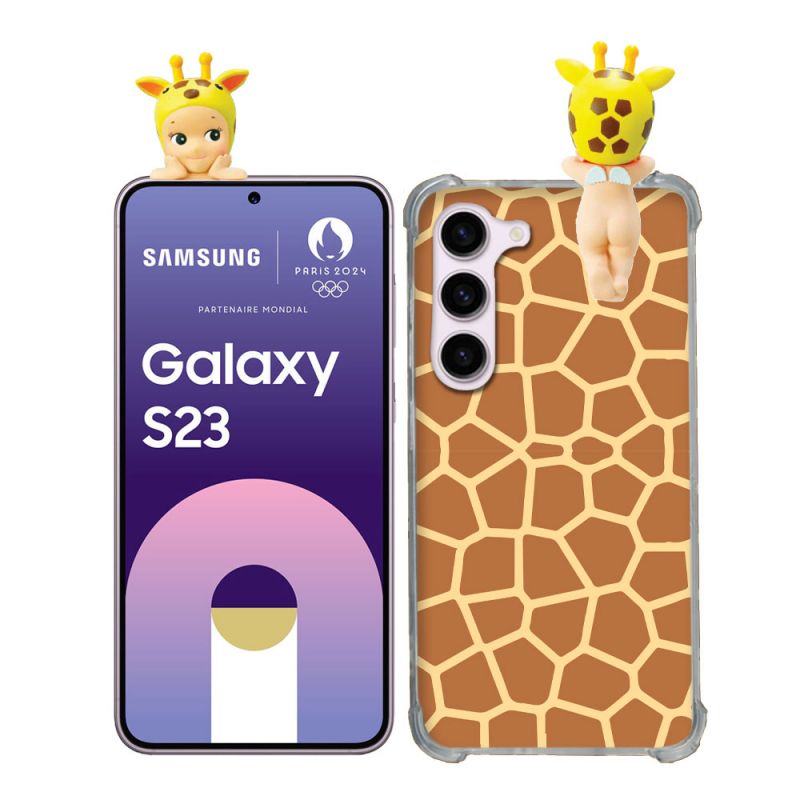 Coque Renforcée Pour Samsung Galaxy S23 Angel Hippers Girafe