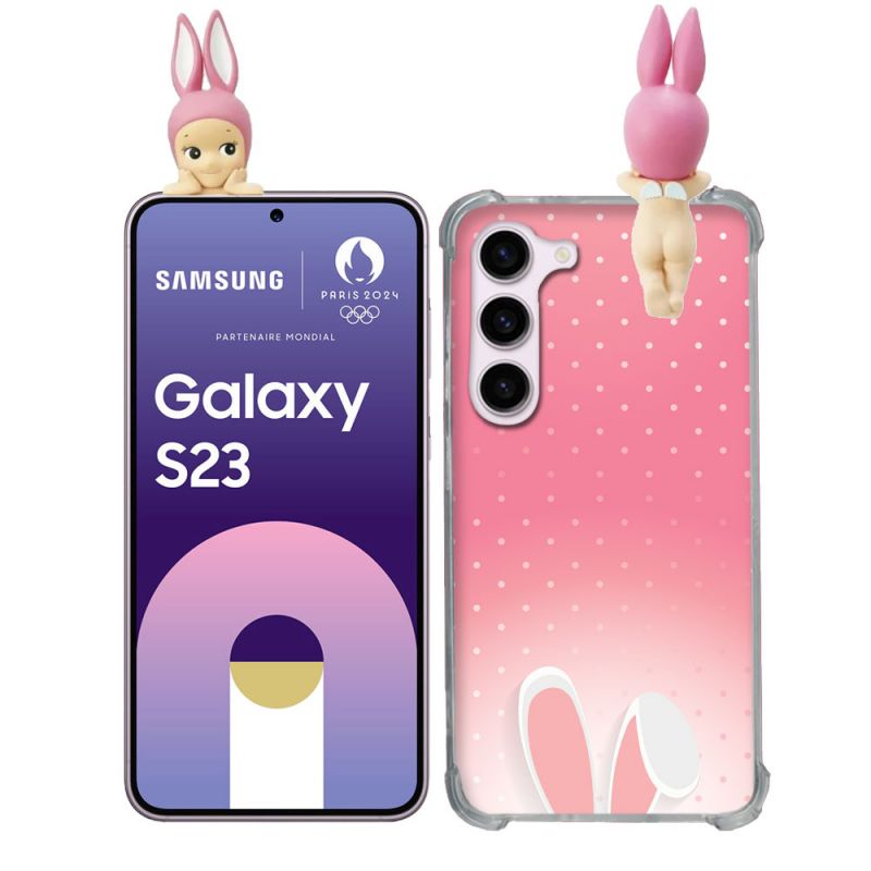 Coque Renforcée Pour Samsung Galaxy S23 Angel Hippers Lapin