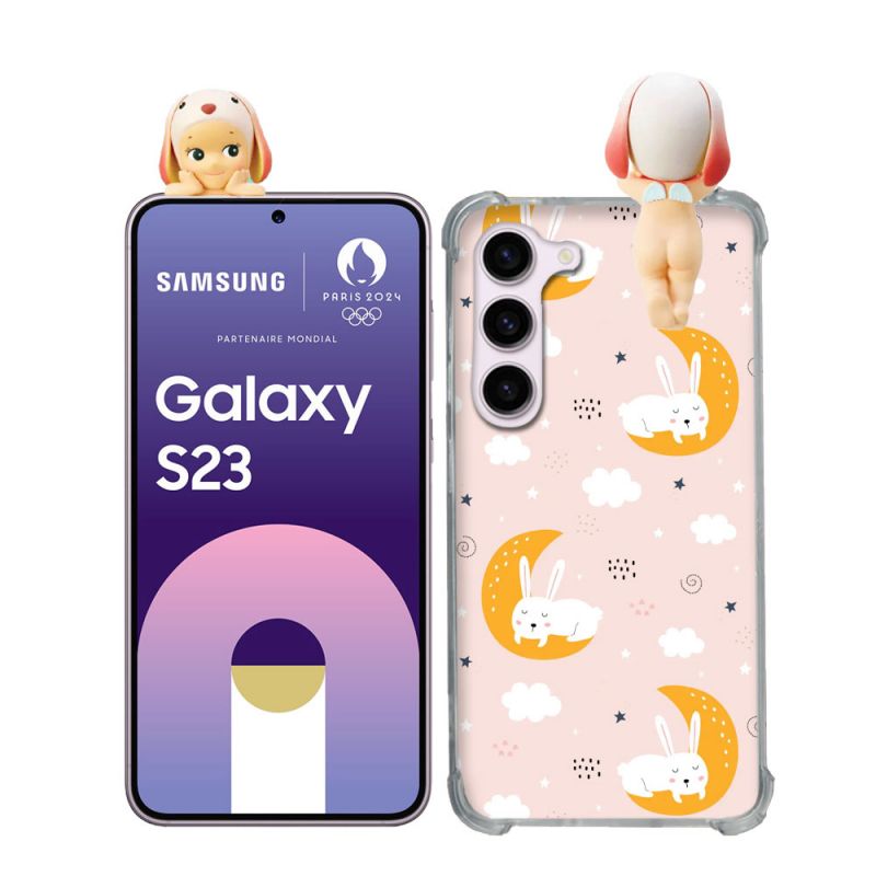 Coque Renforcée Pour Samsung Galaxy S23 Angel Hippers Lapin Bélier