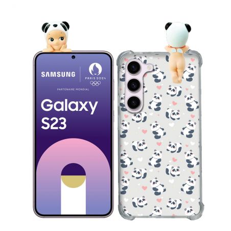 Coque Renforcée Pour Samsung Galaxy S23 Angel Hippers Panda