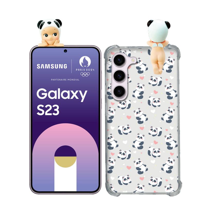 Coque Renforcée Pour Samsung Galaxy S23 Angel Hippers Panda