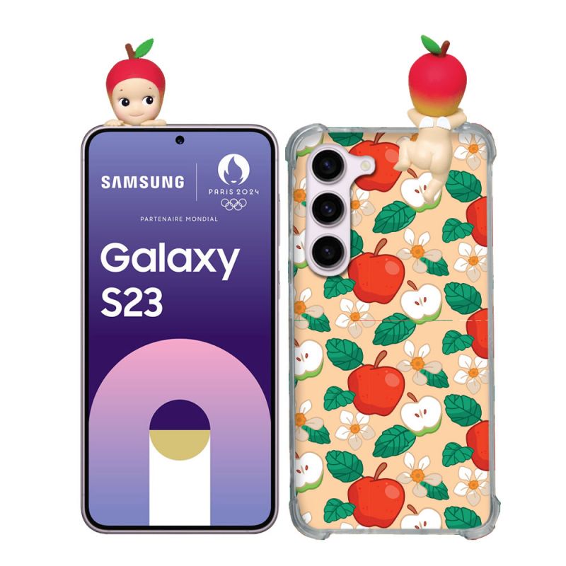 Coque Renforcée Pour Samsung Galaxy S23 Angel Hippers Pomme