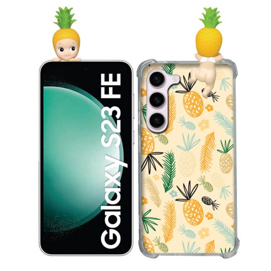 Coque Renforcée Pour Samsung Galaxy S23 FE Angel Hippers Ananas