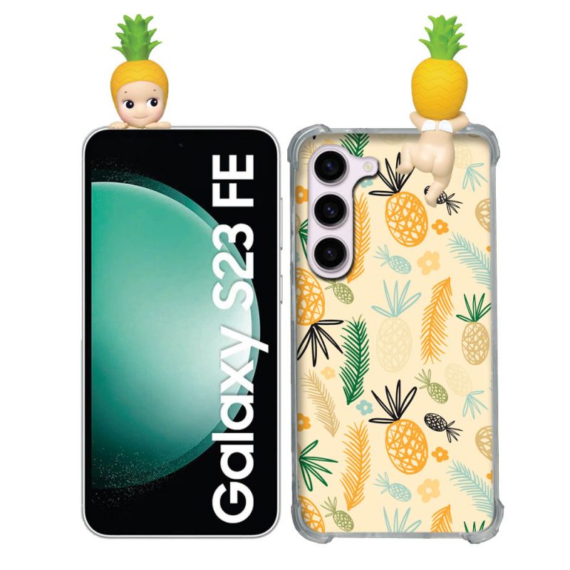 Coque Renforcée Pour Samsung Galaxy S23 FE Angel Hippers Ananas