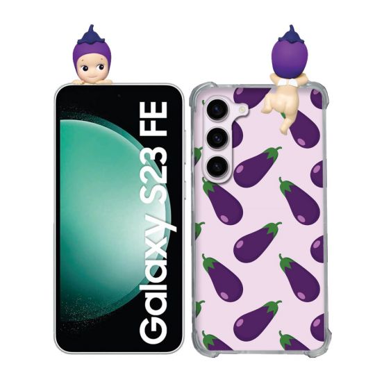Coque Renforcée Pour Samsung Galaxy S23 FE Angel Hippers Aubergine