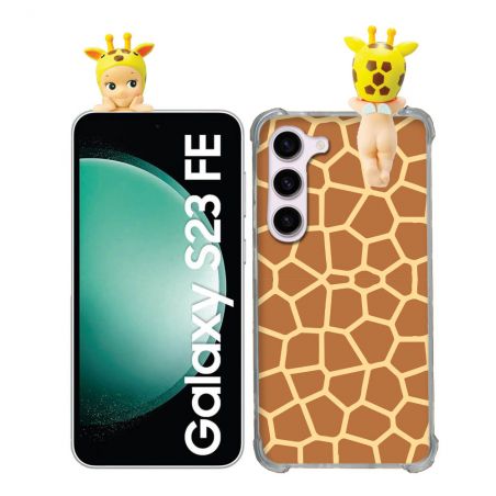 Coque Renforcée Pour Samsung Galaxy S23 FE Angel Hippers Girafe