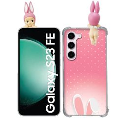 Coque Renforcée Pour Samsung Galaxy S23 FE Angel Hippers Lapin