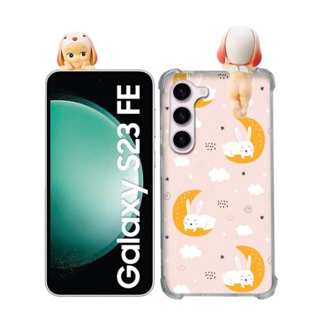 Coque Renforcée Pour Samsung Galaxy S23 FE Angel Hippers Lapin Bélier