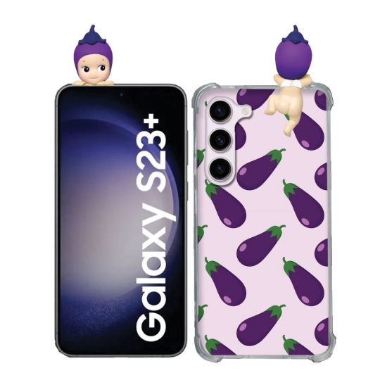 Coque Renforcée Pour Samsung Galaxy S23 Plus Angel Hippers Aubergine