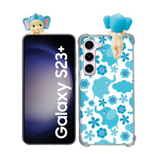 Coque Renforcée Pour Samsung Galaxy S23 Plus Angel Hippers Elephant
