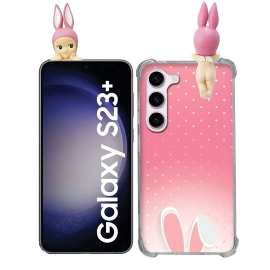 Coque Renforcée Pour Samsung Galaxy S23 Plus Angel Hippers Lapin