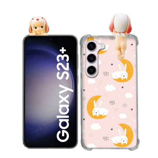 Coque Renforcée Pour Samsung Galaxy S23 Plus Angel Hippers Lapin Bélier