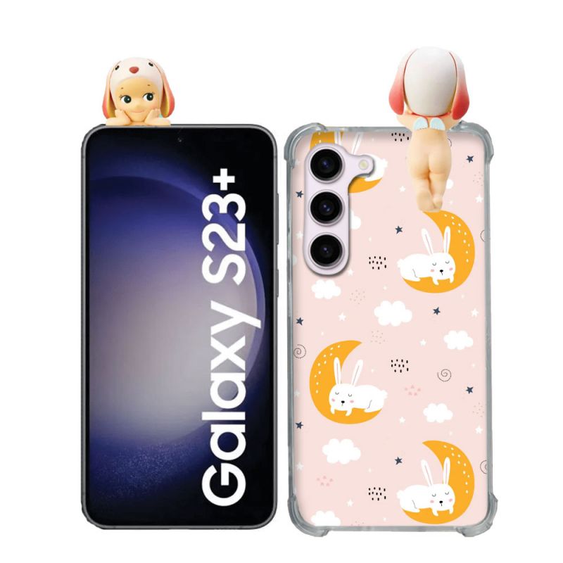 Coque Renforcée Pour Samsung Galaxy S23 Plus Angel Hippers Lapin Bélier