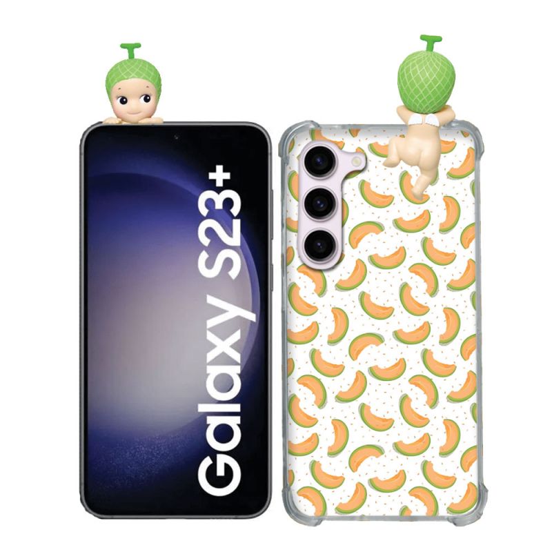 Coque Renforcée Pour Samsung Galaxy S23 Plus Angel Hippers Melon