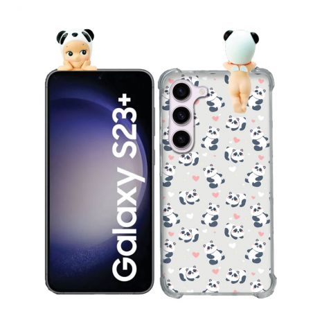 Coque Renforcée Pour Samsung Galaxy S23 Plus Angel Hippers Panda