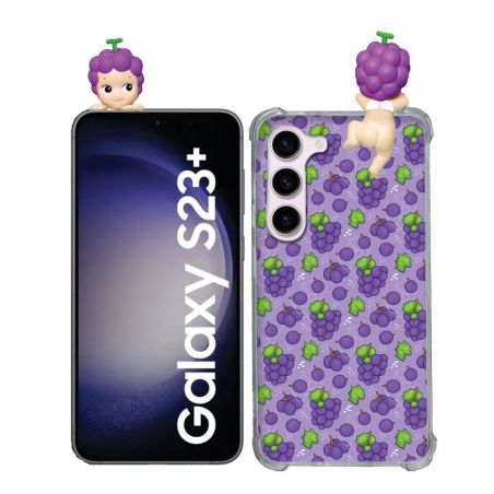 Coque Renforcée Pour Samsung Galaxy S23 Plus Angel Hippers Raisin