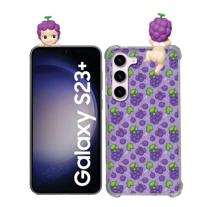 Coque Renforcée Pour Samsung Galaxy S23 Plus Angel Hippers Raisin