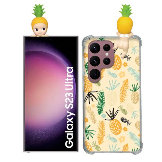 Coque Renforcée Pour Samsung Galaxy S23 Ultra Angel Hippers Ananas
