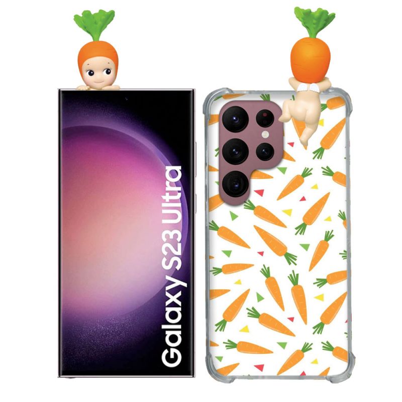 Coque Renforcée Pour Samsung Galaxy S23 Ultra Angel Hippers Carotte