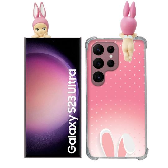 Coque Renforcée Pour Samsung Galaxy S23 Ultra Angel Hippers Lapin Bélier