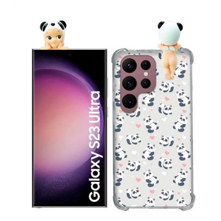 Coque Renforcée Pour Samsung Galaxy S23 Ultra Angel Hippers Panda