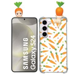 Coque Renforcée Pour Samsung Galaxy S24 Angel Hippers Carotte