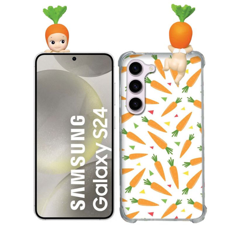 Coque Renforcée Pour Samsung Galaxy S24 Angel Hippers Carotte