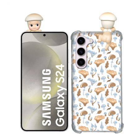 Coque Renforcée Pour Samsung Galaxy S24 Angel Hippers Champignon