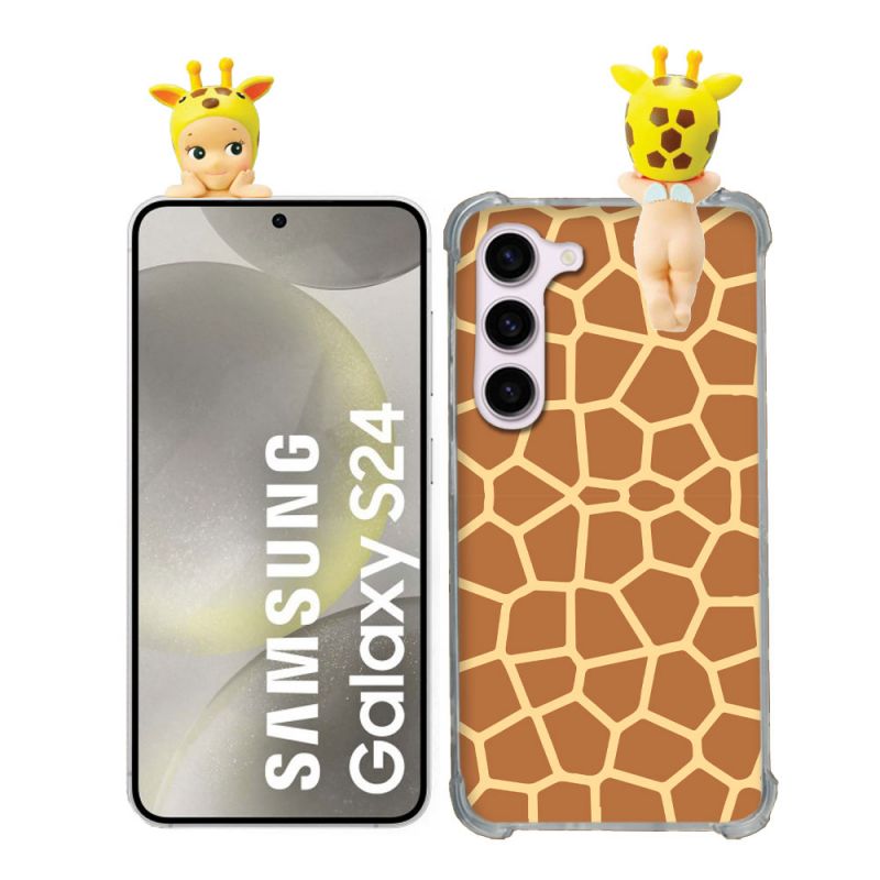 Coque Renforcée Pour Samsung Galaxy S24 Angel Hippers Girafe