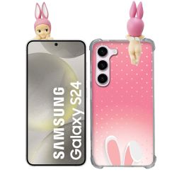 Coque Renforcée Pour Samsung Galaxy S24 Angel Hippers Lapin