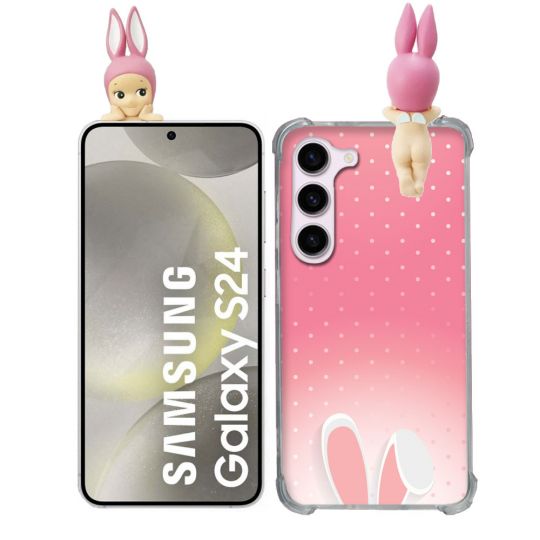 Coque Renforcée Pour Samsung Galaxy S24 Angel Hippers Lapin