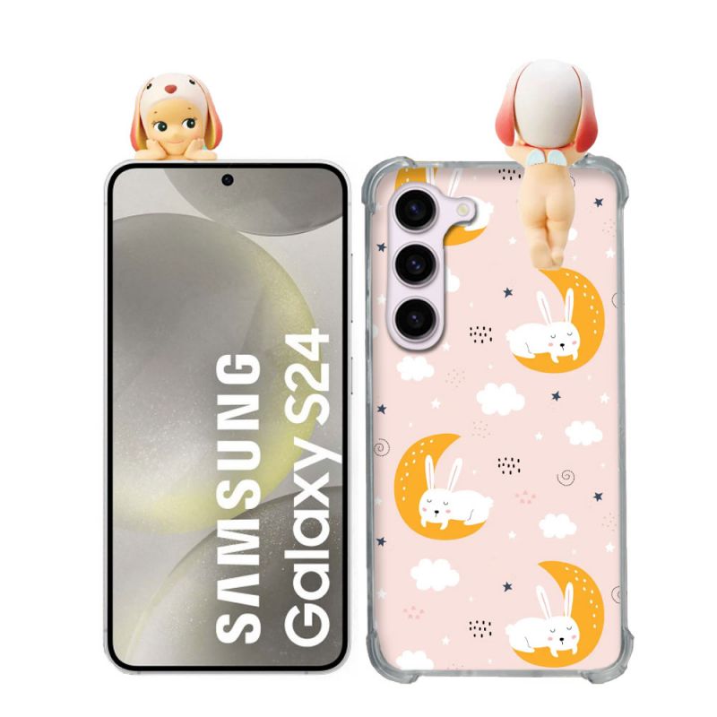 Coque Renforcée Pour Samsung Galaxy S24 Angel Hippers Lapin Bélier