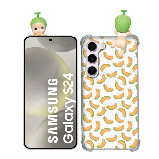 Coque Renforcée Pour Samsung Galaxy S24 Angel Hippers Melon