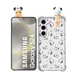 Coque Renforcée Pour Samsung Galaxy S24 Angel Hippers Panda