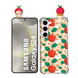 Coque Renforcée Pour Samsung Galaxy S24 Angel Hippers Pomme
