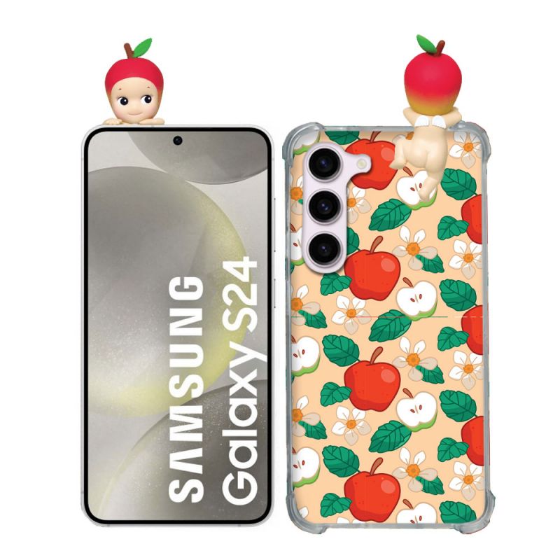Coque Renforcée Pour Samsung Galaxy S24 Angel Hippers Pomme