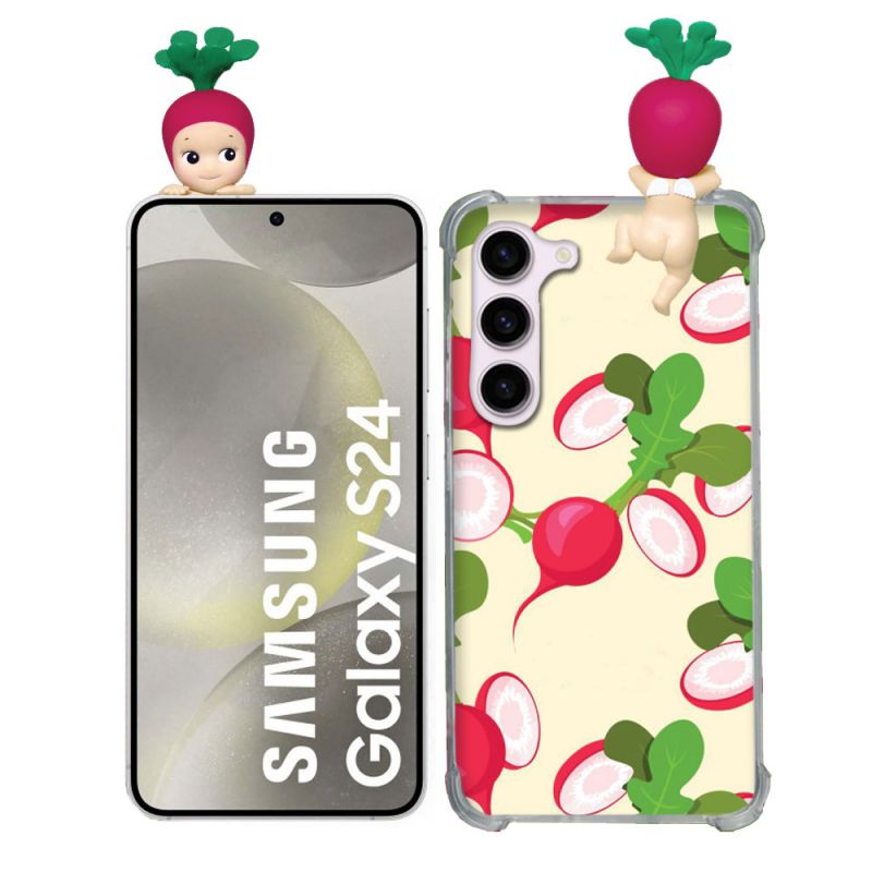 Coque Renforcée Pour Samsung Galaxy S24 Angel Hippers Radis