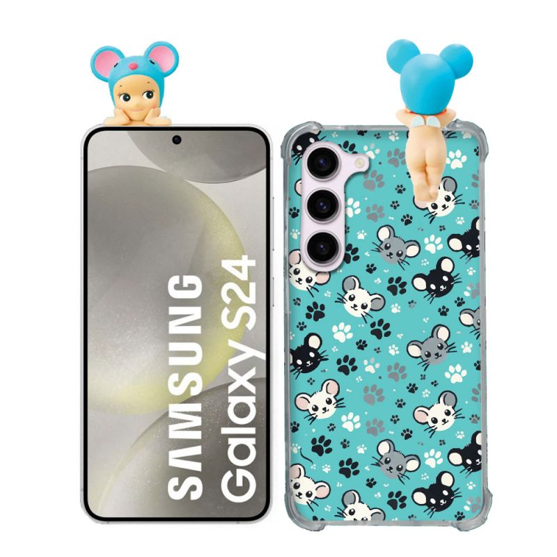 Coque Renforcée Pour Samsung Galaxy S24 Angel Hippers Souris