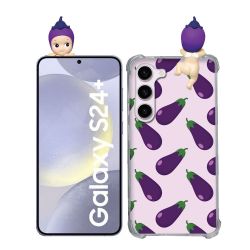 Coque Renforcée Pour Samsung Galaxy S24 Plus Angel Hippers Aubergine