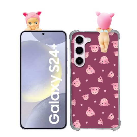Coque Renforcée Pour Samsung Galaxy S24 Plus Angel Hippers Cochon